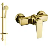 Mexen Lynx DQ40 douchekraan met doucheset, goud - 74594DQ40-50