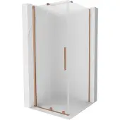 Mexen Velar schuifdouchecabine 120 x 120 , ijsglas, geborsteld koper - 871-120-120-31-65