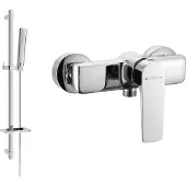 Mexen Lynx DQ72 douchekraan met doucheset, chroom - 74594DQ72-00