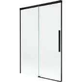 Mexen Rox badwand 2-delig schuifbaar 120 x 150 , transparant, zwart - 8C9-120-001-70-00