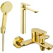 Mexen Milo R40 badkuipset, goud - 71313R40-50