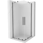 Mexen Velar Duo schuifdouchecabine 100 x 100 , ijs, gun metal - 871-100-100-32-95