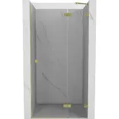 Mexen Lunar douchedeur scharnierend rechts 95 , transparant, goud geborsteld - 834-095-000-55-00-P