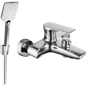 Mexen Axel R62 badkraan met douche set, chroom - 7383R62-00