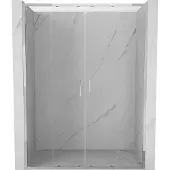Mexen Exo dubbele schuifdouchedeur 130 , transparant, chroom - 8152-130-000-01-00