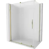 Mexen Velar schuifdouchecabine 160 x 80 , matglas, goud - 871-160-080-31-50