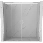 Mexen Exo dubbele schuifdouchedeur 200 , transparant, chroom - 8152-200-000-01-00