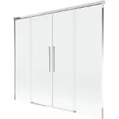 Mexen Rox badwand 2-delige schuifwand 180 x 150 , transparant, chroom - 8C9-180-002-01-00