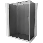 Mexen Velar schuifdouchecabine 150 x 75 , grafiet, geborsteld nikkel - 871-150-075-41-97