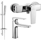 Mexen Lynx DQ72 doucheset, chroom - 745904DQ72-00
