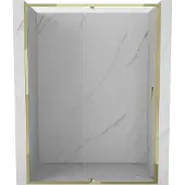 Mexen Exo scharnierende douchedeur 155 , transparant, goud - 819-155-000-50-00