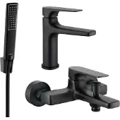 Mexen Lynx R72 badkuipset, zwart - 745903R72-70