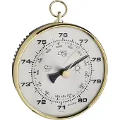 TFA-Dostmann TFA 29.4003 Analoge barometer met messingrand, klassiek design, gemaakt in Duitsland
