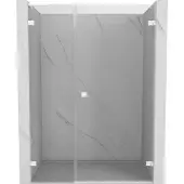 Mexen Lunar-B L douchedeur draaiend rechts 150 , transparant, wit - 832SL-150-050-20-00-P