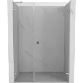 Mexen Lunar-B douchedeur scharnierend rechts 125 , transparant, chroom - 832S-125-050-01-00-P