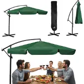 Plonos Opvouwbare tuinparasol, 6 segmenten, 350 cm, met hoes PL-880