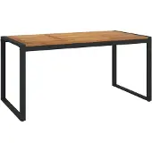 Syfax Tuintafel met U-vormige poten 160x80x75 cm massief acaciahout