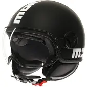 Momo Design FGTR Classic Jethelm Mat/Zwart/Wit 53, unisex