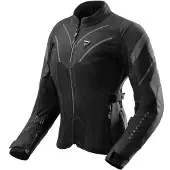 Rebelhorn Hiflow 5 waterdichte damesmotorfietsjas, zwart, maat 6XL