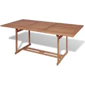 Prolenta Maison Exclusive - Tuintafel 180x90x75 cm, massief teakhout