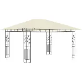 Syfax Prieel met klamboe 180 g/m² 4x3x2,73 m crème