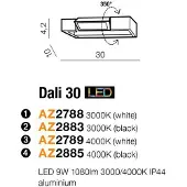 Azzardo Wandlamp 4000K Dali 30 AZ2789