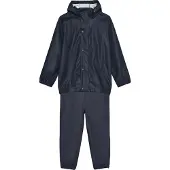 Color Kids Regenkleding m. Bretellen - PU - Ebony - - 7 jaar (122) - Regenkleding