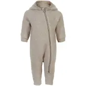 Mikk-Line Overall m. Kapuze - Wolle - Melange Offwhite - - 56 - Overalls