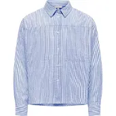 ONLY GIRLS Blouse 'KOGSmilla' blauw / wit