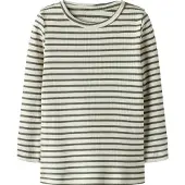 Name it Shirt 'NMNBani' olijfgroen / wit