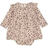 Müsli Rompertje/body '1552086900' beige / donkergroen / pink