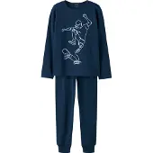 Name it Nachtkledij 'NKMTitan Skater' donkerblauw / wit