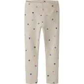 Name it Leggings 'NMFNutti' taupe / blauw / donkerblauw / bruin