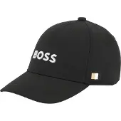 BOSS Kinderpet van katoenen twill met logostiksel