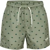 Hummel Zwemshorts jade groen / donkergroen