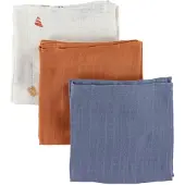 Sebra Spucktücher - 75x75 - 3er-Pack - Fleißige Bauherren - - One Size - Spucktücher