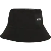 BOSS Omkeerbare vissershoed voor kinderen met logoprints Maat 52