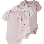 Name it Rompertje/body rosa / oudroze / pastelroze / rood