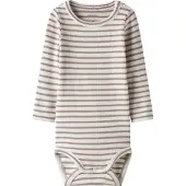 Name it Rompertje/body 'NBNBani' lila / offwhite