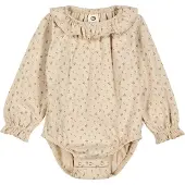 Müsli Rompertje/body beige / gemengde kleuren