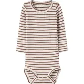 Name it Rompertje/body 'NBNBani' bruin / lichtbruin