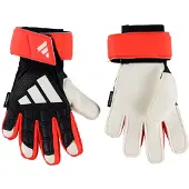 Adidas Predator Match Fingersave Keepershandschoenen Kids Zwart Wit Rood