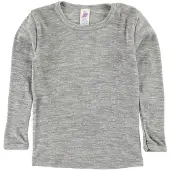 Engel - Kinder Unterhemd L/S - Merino-ondergoed 104, grijs