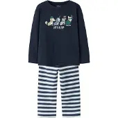 Name it Nachtkledij 'NMMRAMEL' navy / donkergroen / wit
