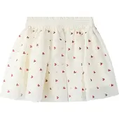 Name It Mini Rok 'NMFBEROSS' donkerrood / wit