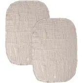 Sebra Verschoonmatje - 2-pack - Mousseline - Steiger Beige - - OneSize - Verschoonmatjes