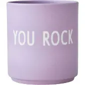 Design Letters favoriete mok 25 cl You rock-lavender