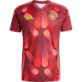 Adidas Functioneel shirt 'Germany 25 Away' geel / rood / bourgogne / watermeloen rood
