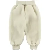 Engel - Baby Hose mit Nabelbund - Fleecebroek 62/68, wit