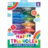 Ooly Kleurpotloden - 12 stk - Jumbo - Happy Driehoeken - - OneSize - Tekensets